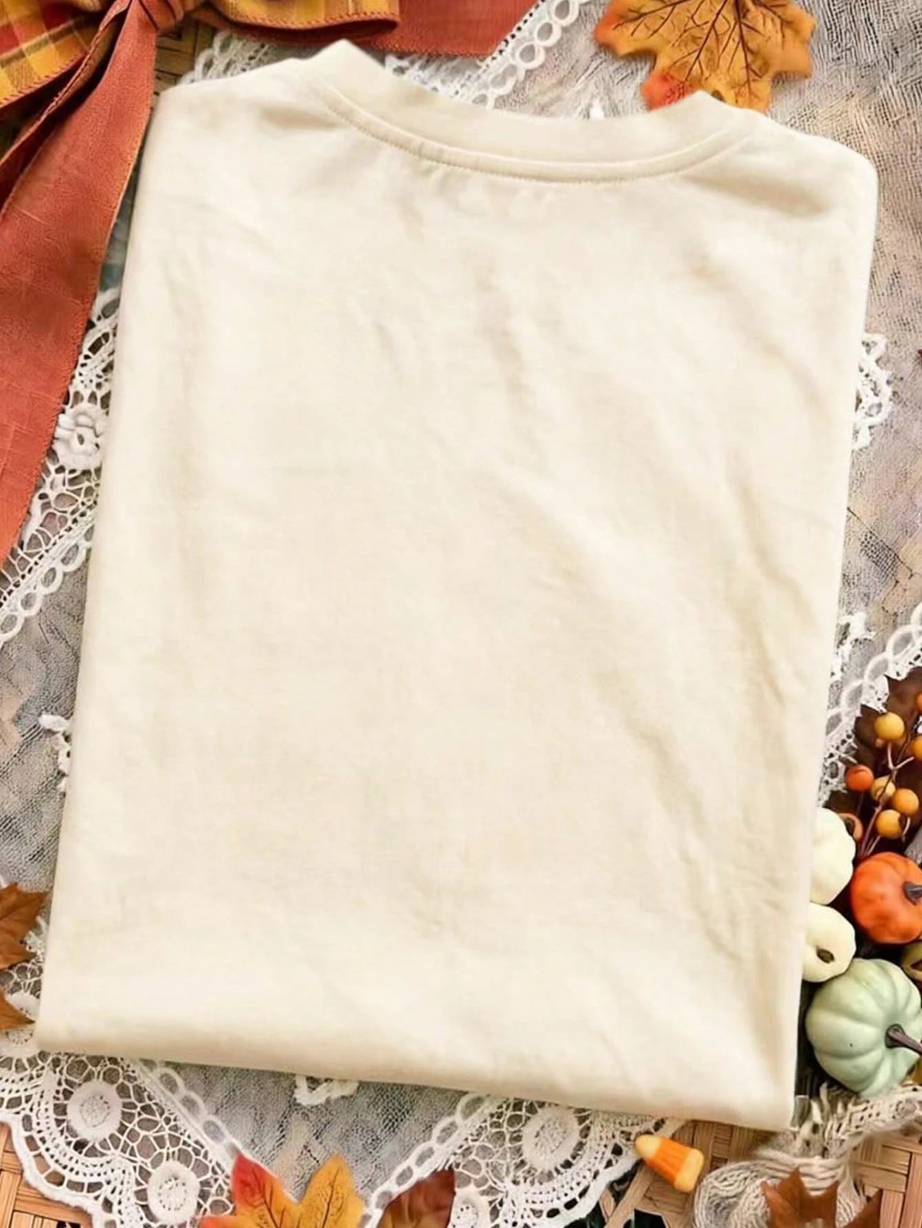 EMERY ROSE Halloween Plus Size Women's Casual Pumpkin Print Round Neck Short Sleeve T-Shirt, Summer