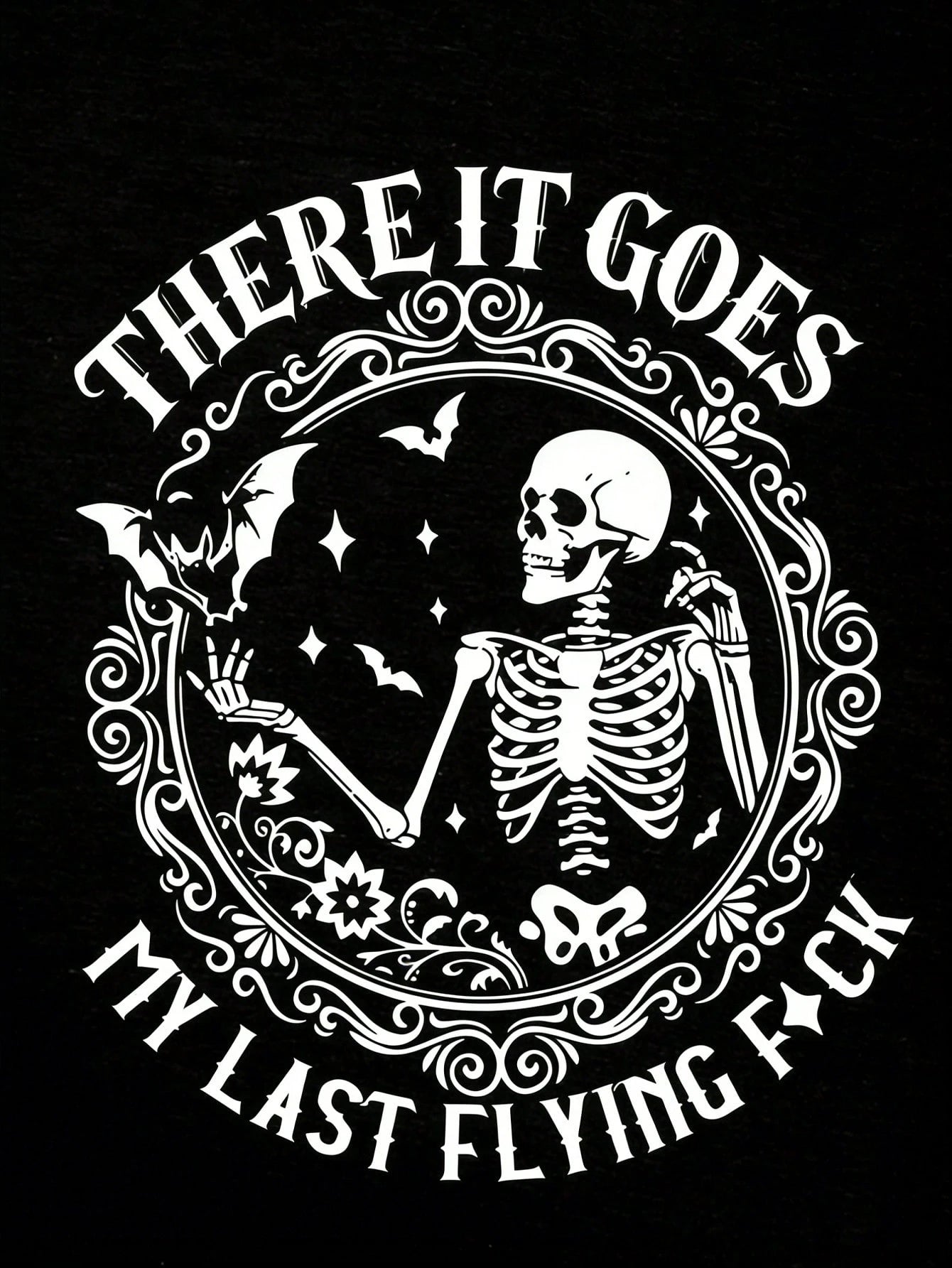 EMERY ROSE Large-Sized Women's Summer Casual Skull-Print Vest-Style Top,Funny Graphic T Shirt,Black And White Everyday Slogan Pattern Skull Clothing For Women