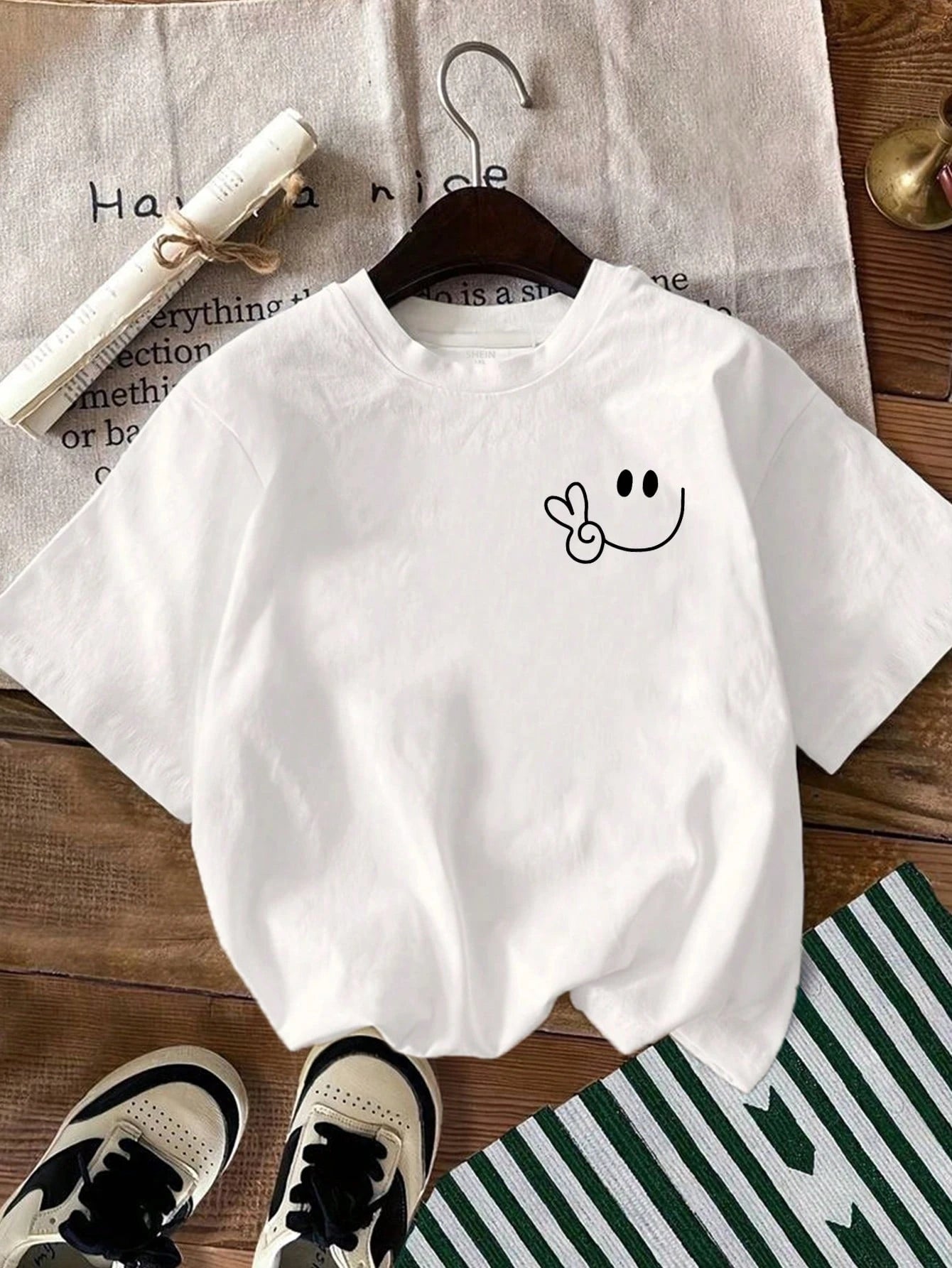 EMERY ROSE Plus Size Cute Turtle Embroidery Print Summer Women Round Neck Short Sleeve T-Shirt