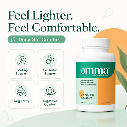 Emma Gut Health Doctors Endorsed Supplement- 60 Capsules- PACK OF 3