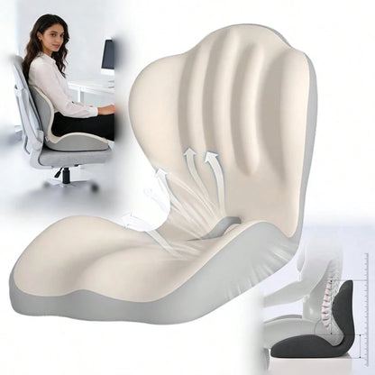 Ergonomic Seat Cushion, Office Lumbar Support Cushion, Posture Correction For Prolonged Sitting, Lumbar Support, Student Office Chair Lumbar Pad, Memory Foam Lumbar Support.