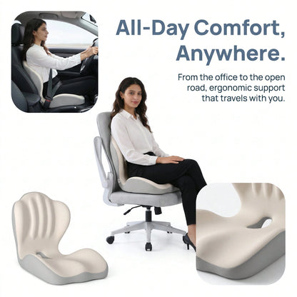 Ergonomic Seat Cushion, Office Lumbar Support Cushion, Posture Correction For Prolonged Sitting, Lumbar Support, Student Office Chair Lumbar Pad, Memory Foam Lumbar Support.