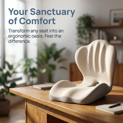 Ergonomic Seat Cushion, Office Lumbar Support Cushion, Posture Correction For Prolonged Sitting, Lumbar Support, Student Office Chair Lumbar Pad, Memory Foam Lumbar Support.