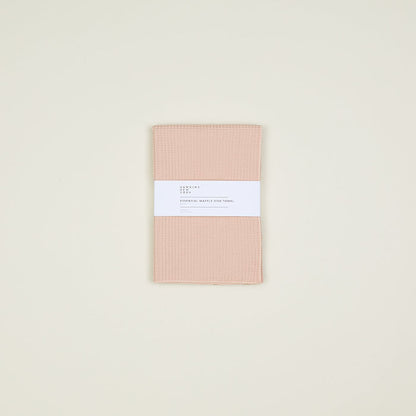 Essential Waffle Dish Towels, Set of 2 -  Blush + Terracotta