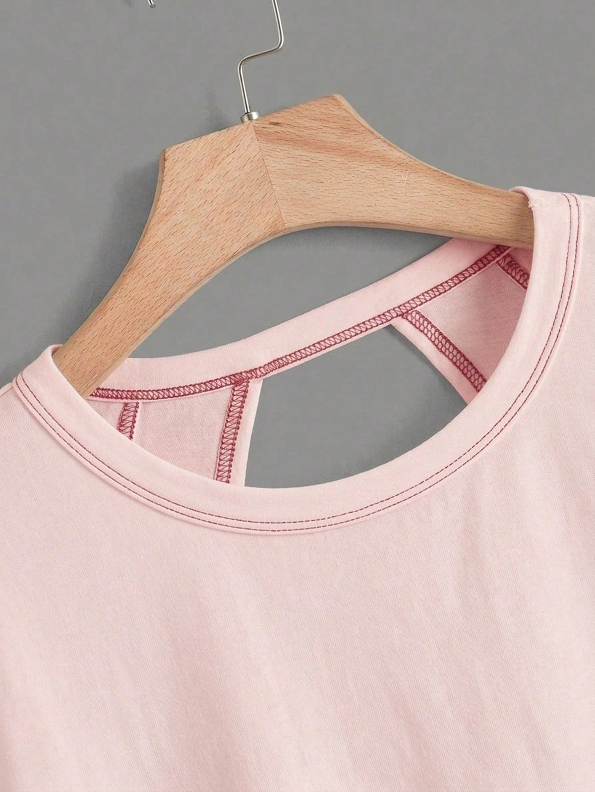 Essnce Women's Casual Round Neck Backless Asymmetrical Hem Loose Sleeveless T-Shirt, Suitable For Summer,Summer Top