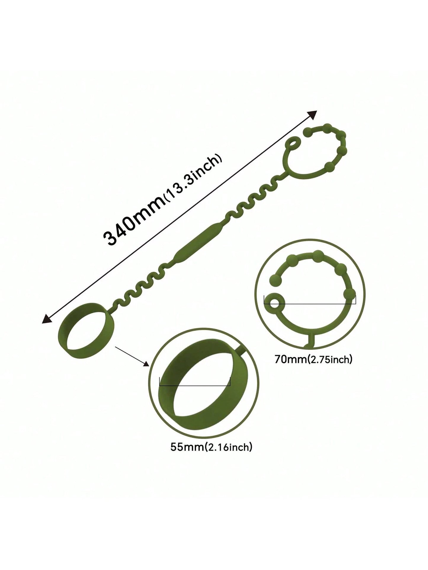 [ETETOO] 5pcs/Pack, Rainbow Color, Silicone Toy Safety Strap, Christmas Gift, Suitable For Stroller, High Chair, Car Seat, Silicone Toy Safety Strap
