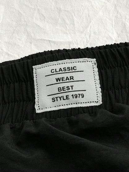 EZwear Black Woven Ladies' Pleated A-Line Skirt