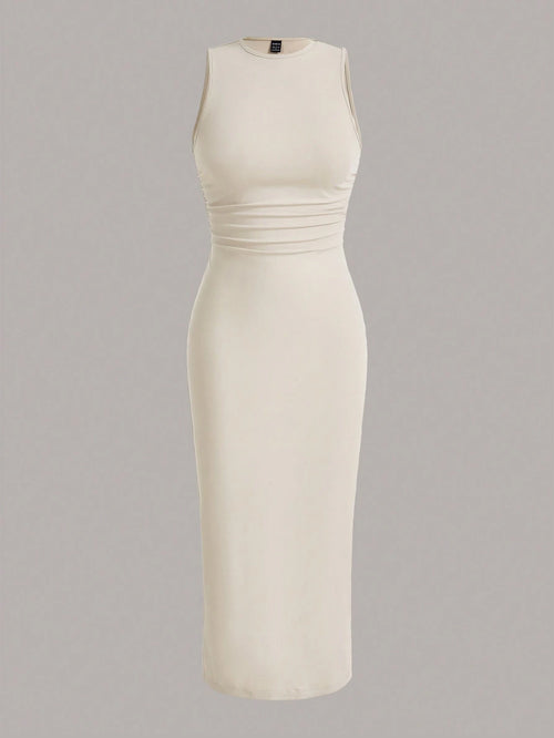 EZwear Solid Ribbed Knit Bodycon Dress,Summer Dresses For Women