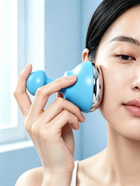 Facial Cold Compress Ice-Feel Massage Roller- Skin Firming Beauty Tool (Suitable For Face And Neck) This Silicone Ice-Feel Facial Massage Roller Is Specially Designed For Cold Compress Care, Helping