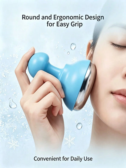 Facial Cold Compress Ice-Feel Massage Roller- Skin Firming Beauty Tool (Suitable For Face And Neck) This Silicone Ice-Feel Facial Massage Roller Is Specially Designed For Cold Compress Care, Helping
