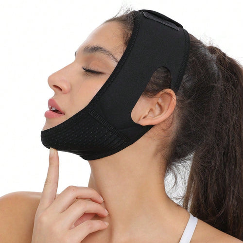 Facial Sleep Protection Product, Chin Exerciser, Chin Beauty Massager, High Breathability, Pink