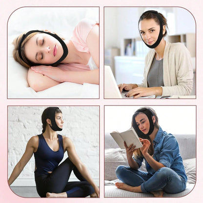 Facial Sleep Protection Product, Chin Exerciser, Chin Beauty Massager, High Breathability, Pink