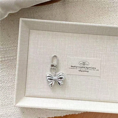 Fashionable Alloy Letter Label Faux Pearl Texture Hanging Decoration Bag Accessories Bridesmaid Gifts Summer Bows