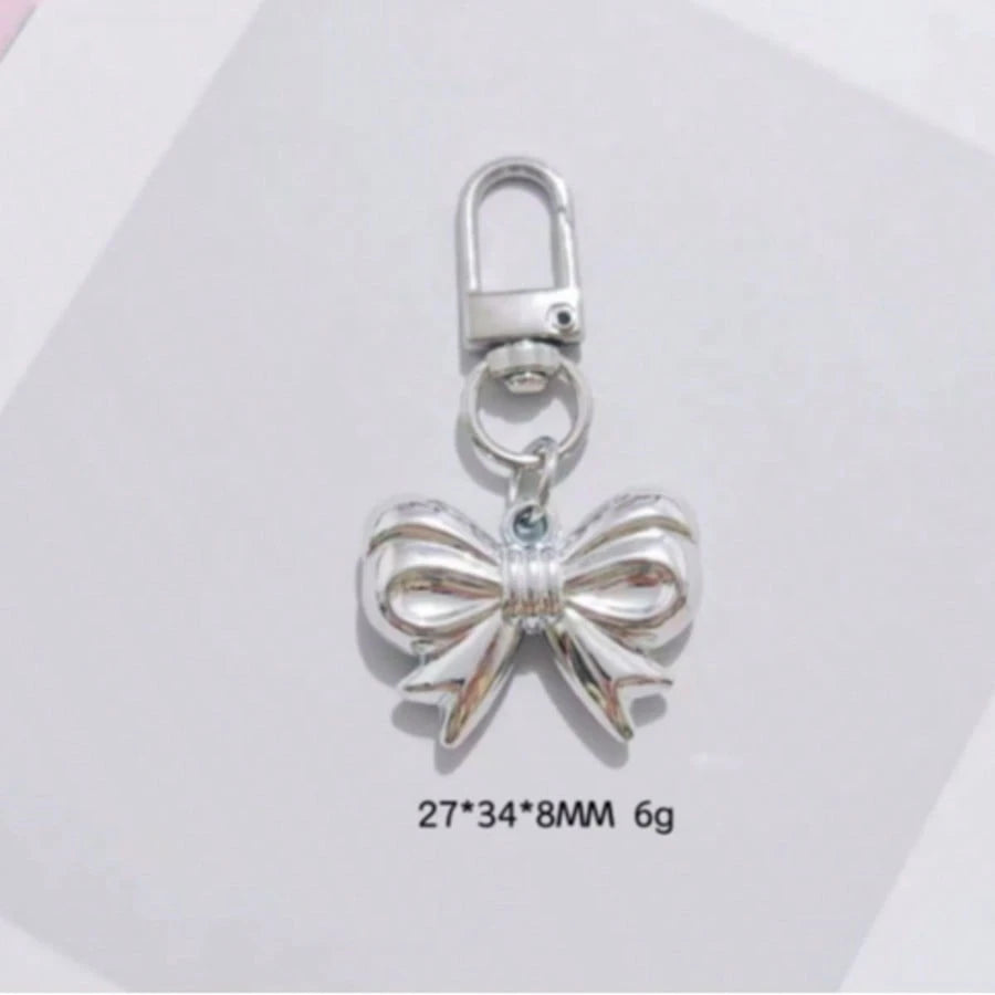 Fashionable Alloy Letter Label Faux Pearl Texture Hanging Decoration Bag Accessories Bridesmaid Gifts Summer Bows