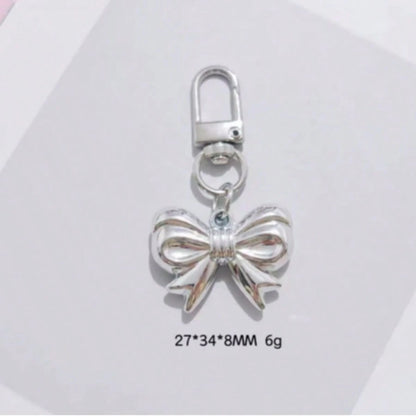 Fashionable Alloy Letter Label Faux Pearl Texture Hanging Decoration Bag Accessories Bridesmaid Gifts Summer Bows