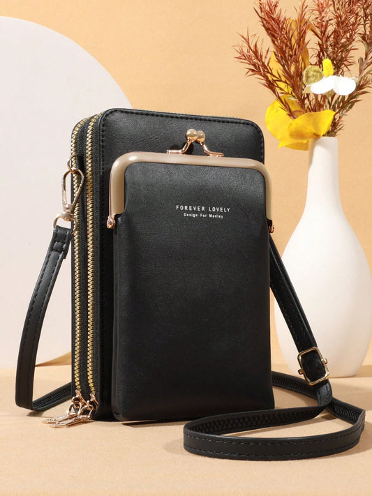 Fashionable And Elegant Mobile Wallet, Slim And Orderly- The Perfect Wallet For Women To Use On The Go, Which Can Hold Mobile Phones, Large Cash Cards, And Small Cosmetics