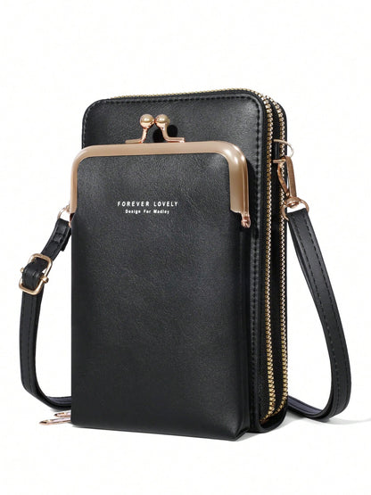 Fashionable And Elegant Mobile Wallet, Slim And Orderly- The Perfect Wallet For Women To Use On The Go, Which Can Hold Mobile Phones, Large Cash Cards, And Small Cosmetics