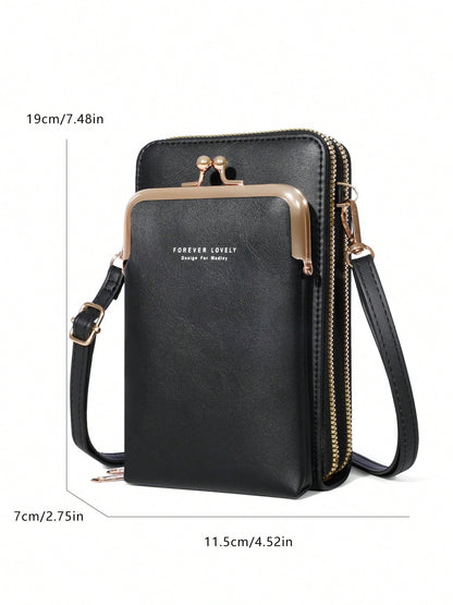 Fashionable And Elegant Mobile Wallet, Slim And Orderly- The Perfect Wallet For Women To Use On The Go, Which Can Hold Mobile Phones, Large Cash Cards, And Small Cosmetics