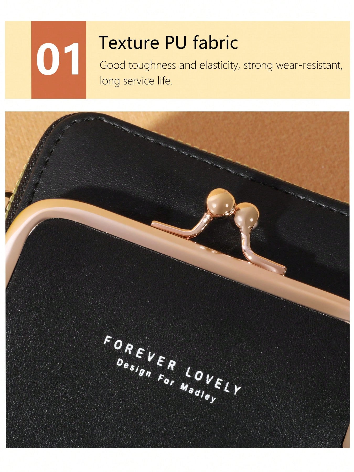 Fashionable And Elegant Mobile Wallet, Slim And Orderly- The Perfect Wallet For Women To Use On The Go, Which Can Hold Mobile Phones, Large Cash Cards, And Small Cosmetics