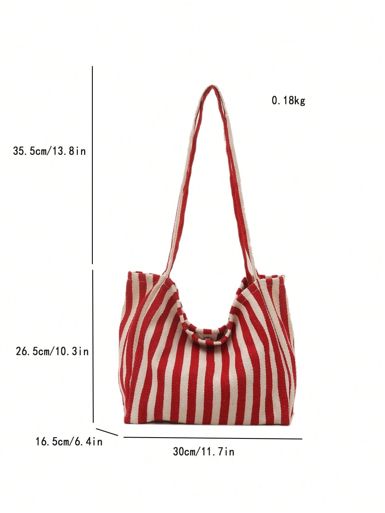 Fashionable Retro Striped Canvas Tote Bag, Large Capacity, Versatile Use, Ideal For Work, School Or Outdoor Activities