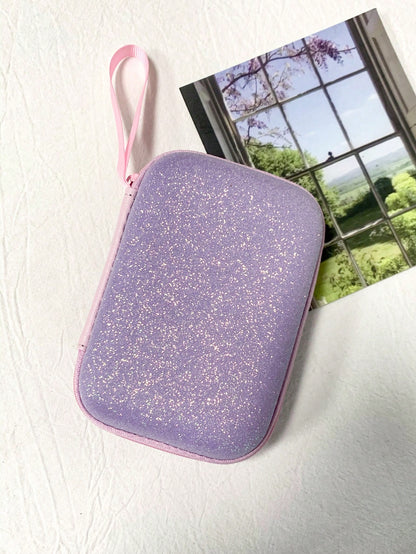 Fashionable Six-Piece Set Of Glitter Sparkle Charger Storage And Protection Cable Organizer