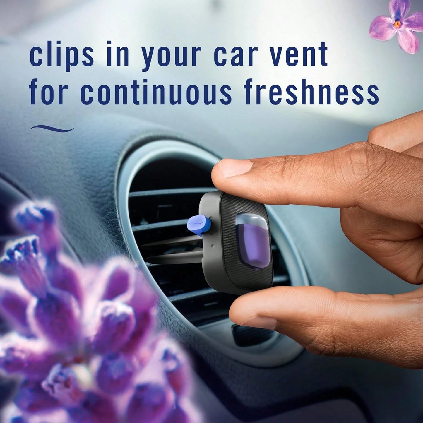 Febreze Car Vent Clip, Downy Calm Scent, 2 Count, 0.13 Oz Total