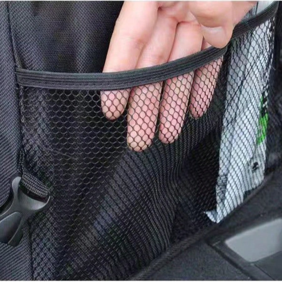 FEELSO Premium Car Boot Organiser Non-Slip- Foldable Car Boot Bag Large With Double Shelves- Boot Box, Boot Organiser Box