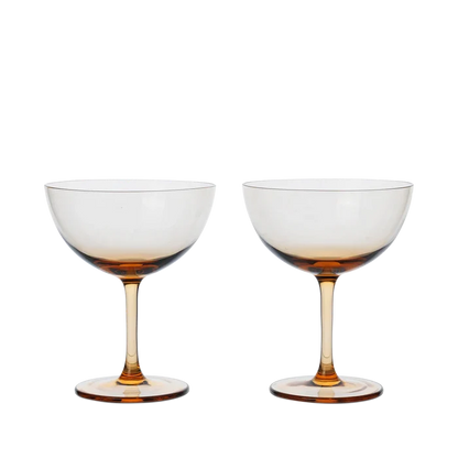 Ferm Living Host Cocktail Glasses, Blush - Set of 2