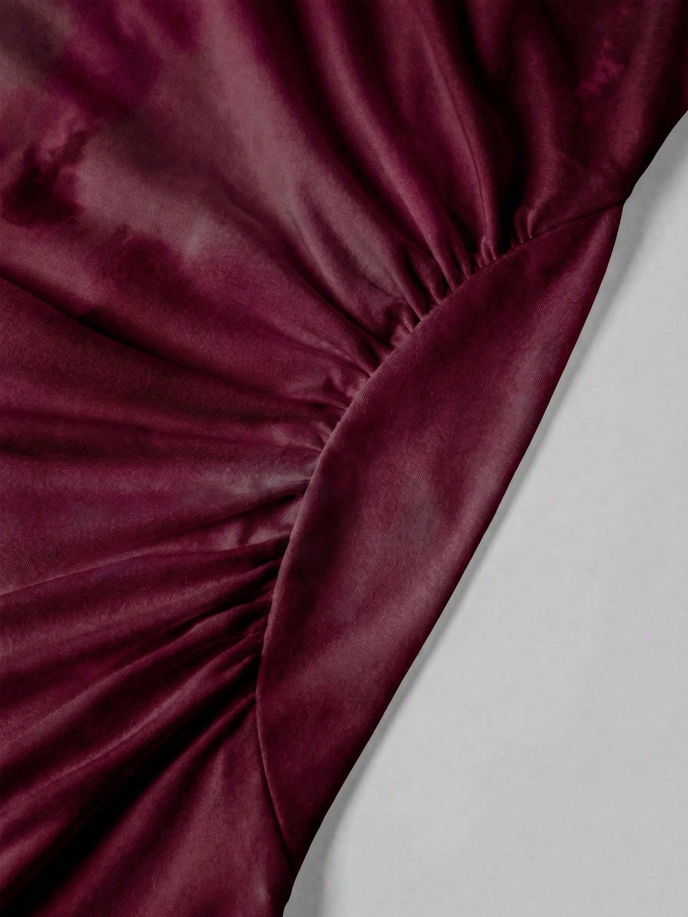 Firerie New Minimalist Elegant Romantic Deep Purple Print Dinner Date Daily Commute Small Stand Collar Sleeveless Cinched Waist Pleated A-Line Long Dress