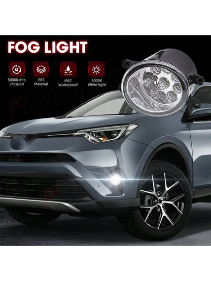 Fit For 2011 2012 2013 2014 2015 2016 2017 Toyota Sienna Clear Lens Front Bumper Fog Light Lamp Pair Assembly