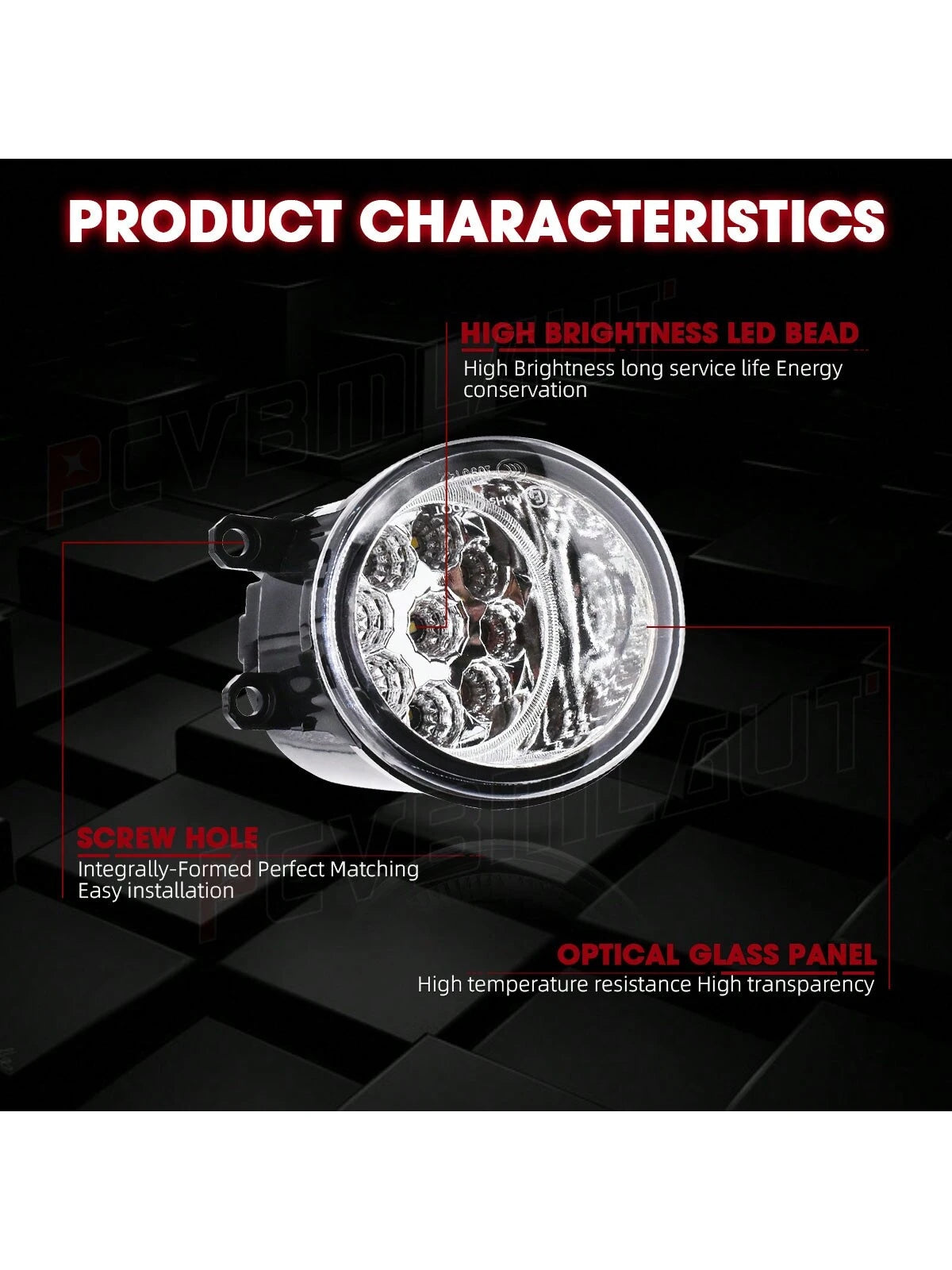 Fit For 2011 2012 2013 2014 2015 2016 2017 Toyota Sienna Clear Lens Front Bumper Fog Light Lamp Pair Assembly