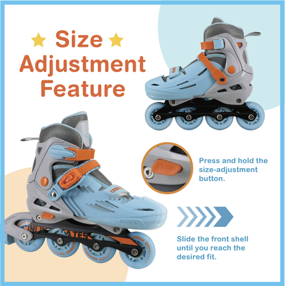 Flash Youth Inline Skates with Light Up Wheels