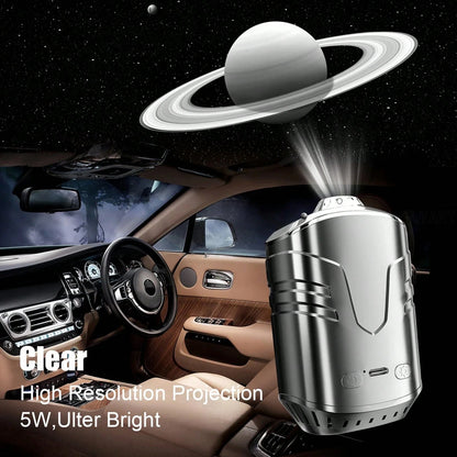 FLYANT 2 In 1 Car Aroma Star Lamp With Car Air Diffuser, Dynamic Light Show With Star Top Mode, 6 Scents Ceiling Ambient Light, Auto On/Off Car Star Projector, Car Interior Accessories, Suitable For M