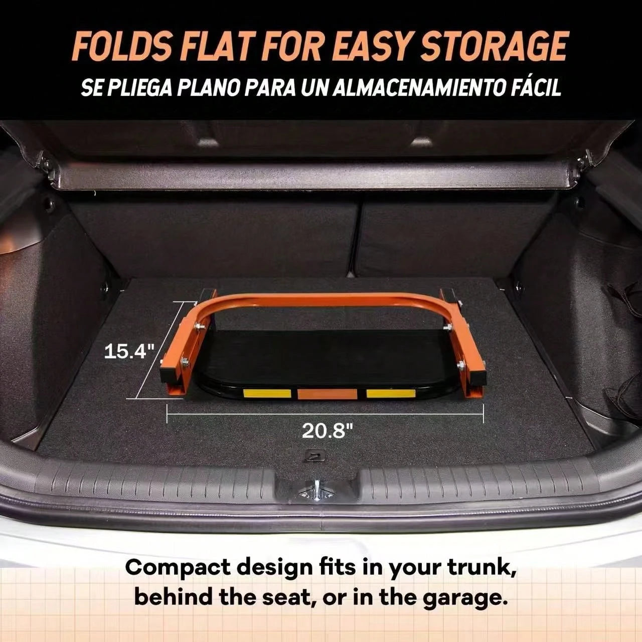 Foldable Tire Step With Anti-Slip Feature- A Key Component For Maintaining Trucks, SUVs, And Trailers- Height Adjustable And Capable Of Supporting Up To 400 Pounds- Portable And Foldable Design, Tire