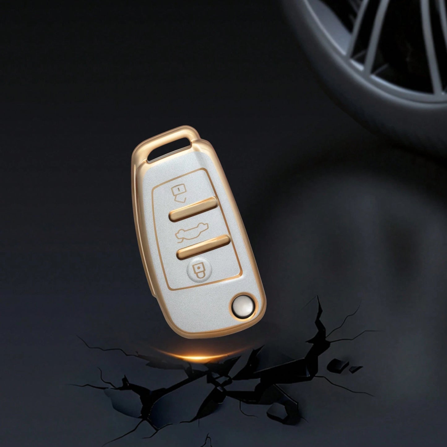 For Audi Q5 A6 S6 A7 C6 R8 A1 A3 Q3 A4 A5 B6 B7 B8 8P 8V 8L TT RS Sline Auto Keyless Protector TPU Car Key Case Cover Shell Fob