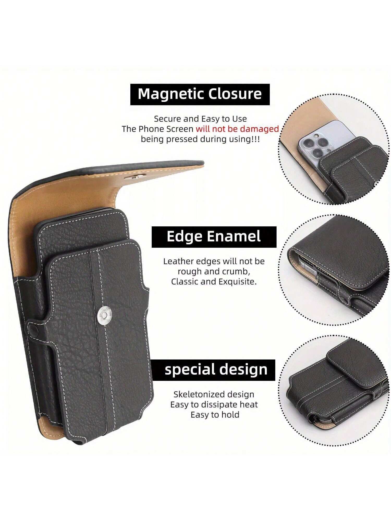 For Cell Phone Pouch Waist Belt Bag Tactical Army With Belt Loop Metal Clip Holster Universal For Halloween, Christmas, Birthday, New Year Gifts, Gifts For Friends