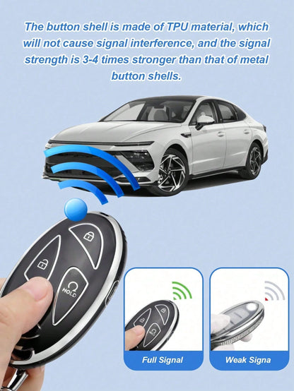 For IONIQ 6 New Grand Prix GN7 Kona 5 7 Buttons Fashion TPU Car Remote Key Case Cover Protected Keychain Fob Accessories