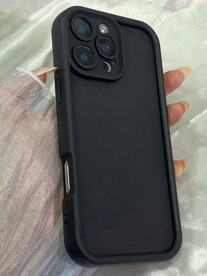 For IPhone Case Camera Protection Soft TPU Case Matte Silicone Skin-Friendly Touch Phone Case For IPhone 17ProMax 11 12 13 14 15 16 Pro Max 16e 17 Air 13mini For Galaxy S22 S23 S24 S25 Plus Ultra For