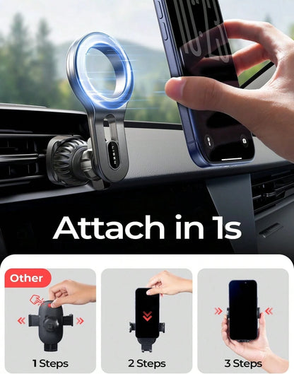 For MagSafe Car Mount, 2026 Magnetic Phone Holders For Car Air Vent Phone Mount [Ultra-Magnetic] Hands Free Cell Phone Holder Strong Clip Car Accessories For Men Women Fit 17 16 15 14 Pro