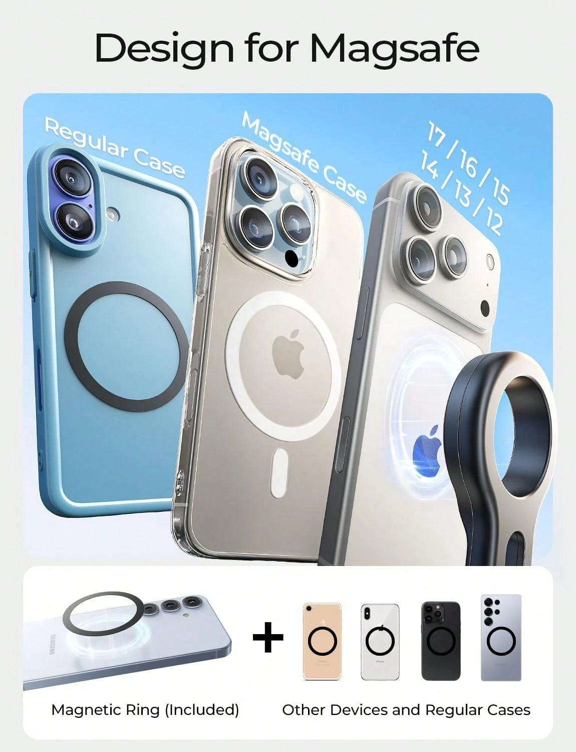 For MagSafe Car Mount, 2026 Magnetic Phone Holders For Car Air Vent Phone Mount [Ultra-Magnetic] Hands Free Cell Phone Holder Strong Clip Car Accessories For Men Women Fit 17 16 15 14 Pro