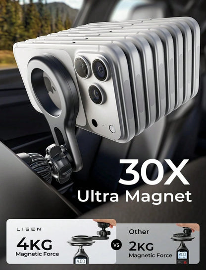 For MagSafe Car Mount, 2026 Magnetic Phone Holders For Car Air Vent Phone Mount [Ultra-Magnetic] Hands Free Cell Phone Holder Strong Clip Car Accessories For Men Women Fit 17 16 15 14 Pro