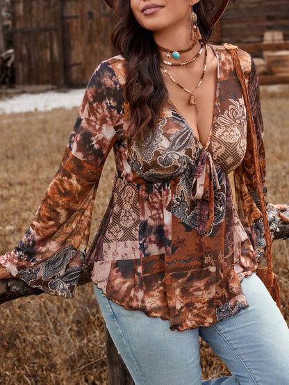 Freevana Plus Size Winter For Women Thanksgiving Going Out Tops Western Homecoming Western Woman Attire Raves Flapper Top Festival Rave Fall