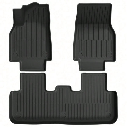 Full Coverage All Weather Floor Liners For Y TPE Premium Front Rear Row Mats Heavy Duty Protection Set