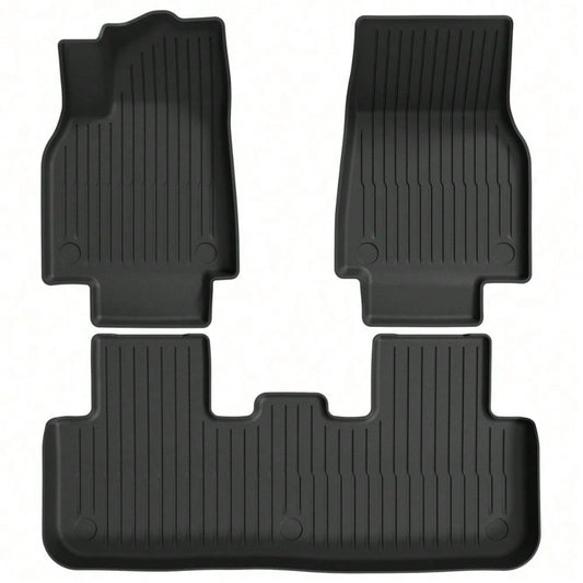 Full Coverage All Weather Floor Liners For Y TPE Premium Front Rear Row Mats Heavy Duty Protection Set