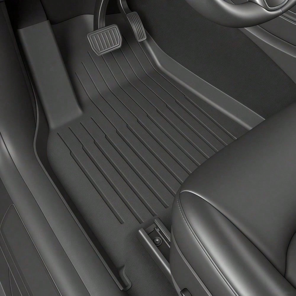 Full Coverage All Weather Floor Liners For Y TPE Premium Front Rear Row Mats Heavy Duty Protection Set