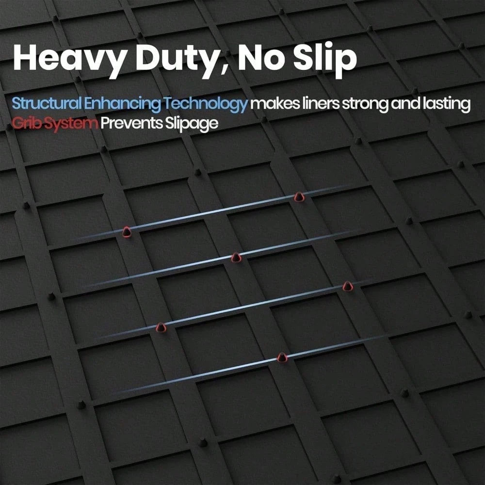 Full Coverage All Weather Floor Liners For Y TPE Premium Front Rear Row Mats Heavy Duty Protection Set