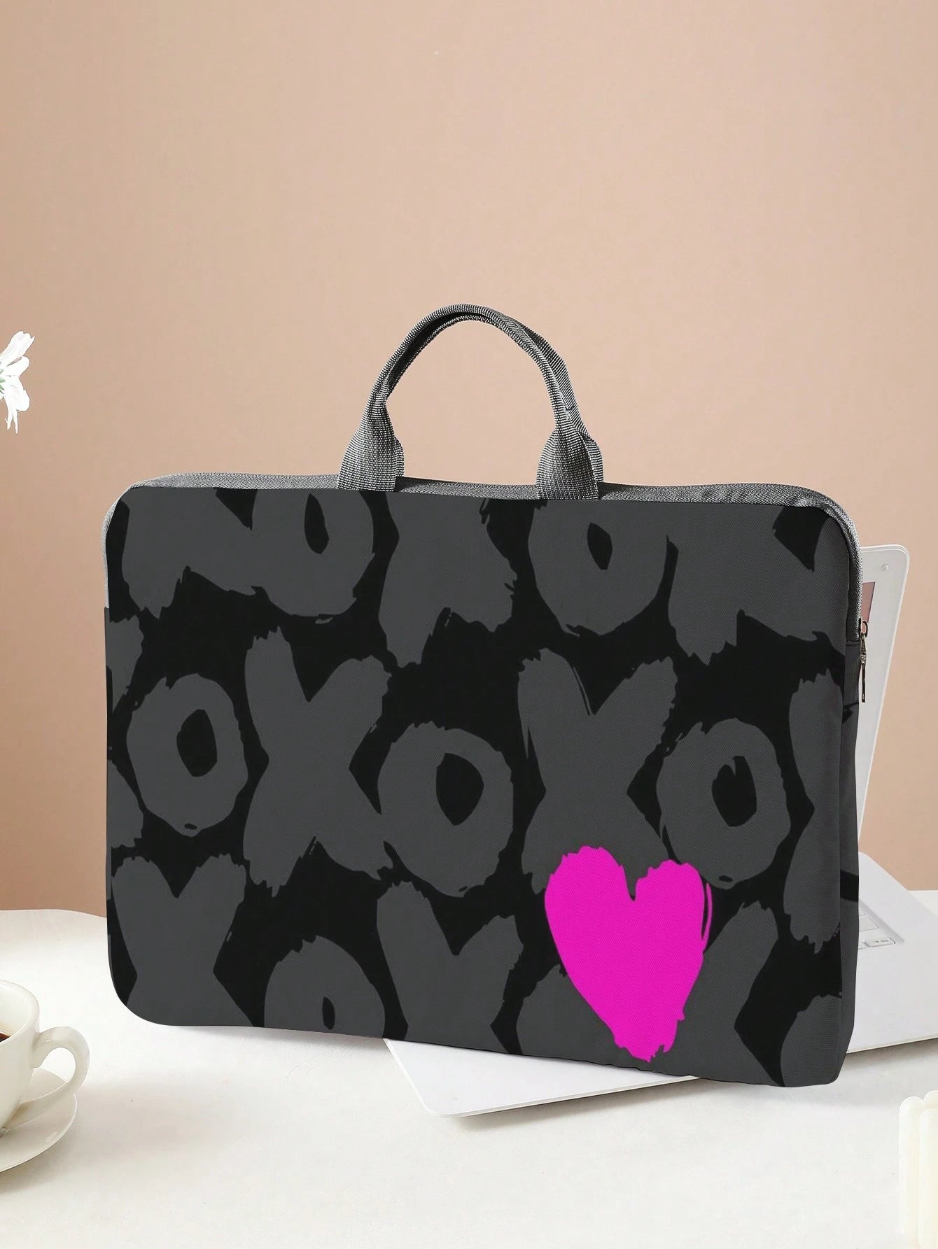 Full Print Heart Pattern Laptop Bag Classroom Laptop Bags Classroom Bags Teacher Storage Bags Classroom Organizer Bags Back To School For School For Tablet Back To School Supplies Laptop Cover Laptop