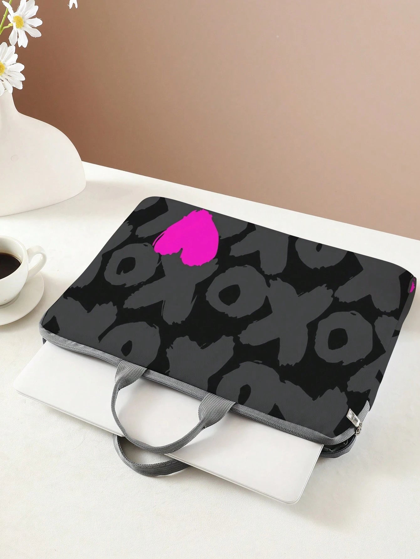 Full Print Heart Pattern Laptop Bag Classroom Laptop Bags Classroom Bags Teacher Storage Bags Classroom Organizer Bags Back To School For School For Tablet Back To School Supplies Laptop Cover Laptop