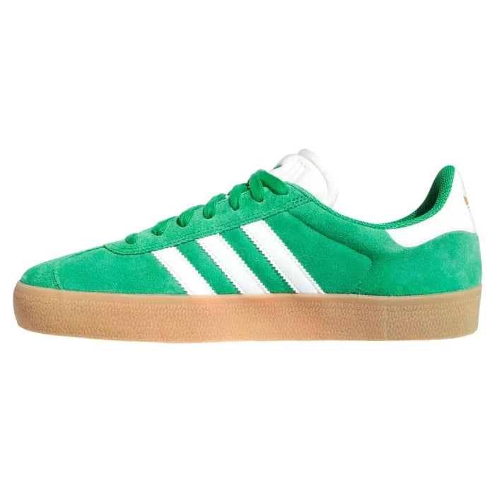 Adidas gazelle adv green white gold