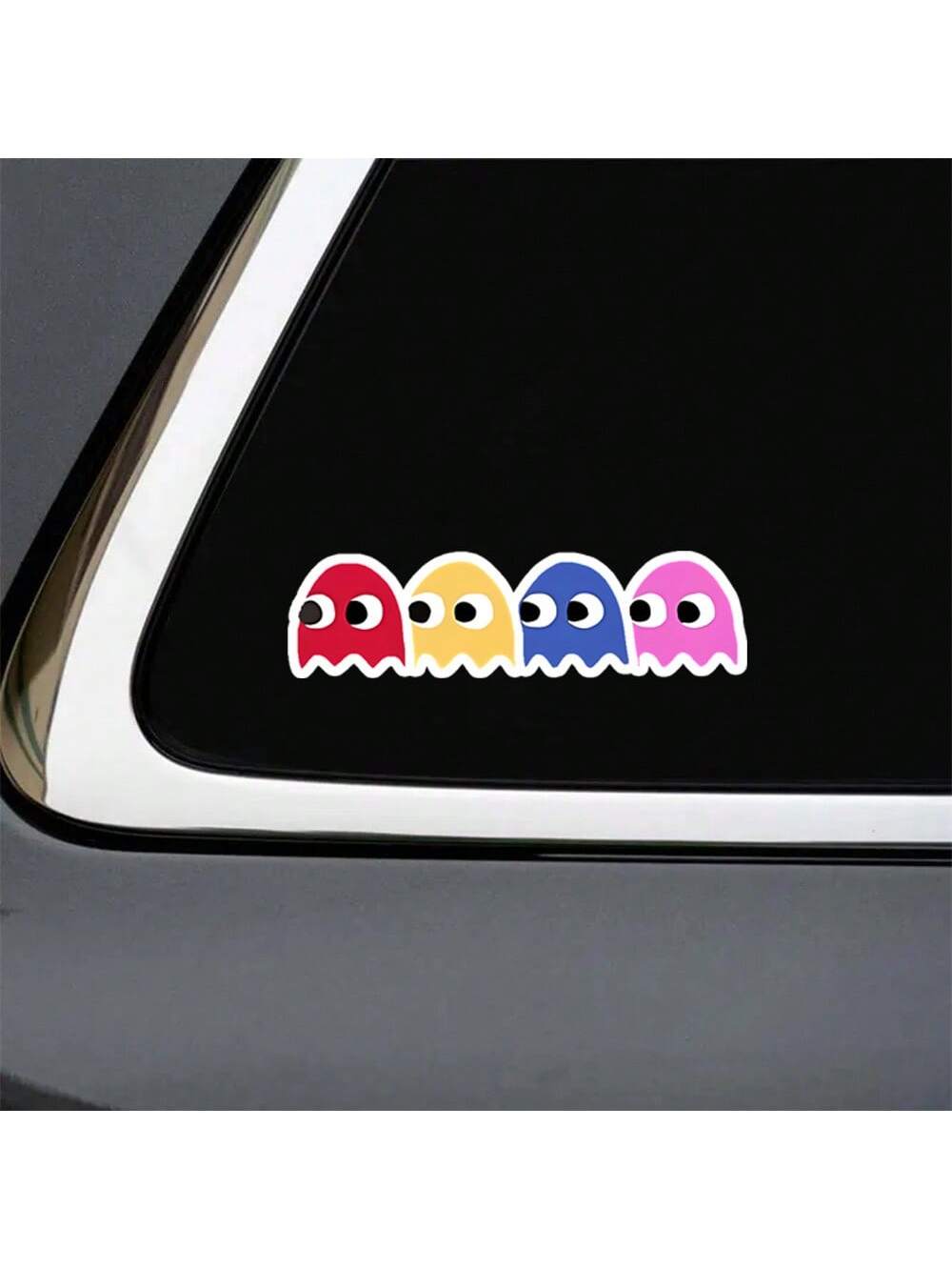 Ghosts Vinyl Sticker- Retro Arcade Game Decal For Cars, Laptops, Water Bottles, And More- Perfect For Gamers, 80s Nostalgia, Geek Chic, Weatherproof, Colorful Ghosts Design, Ideal For Retro Gaming E